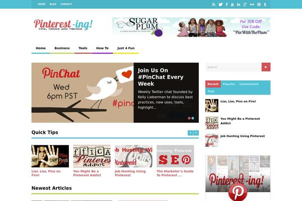 The Gossip theme site design template sample