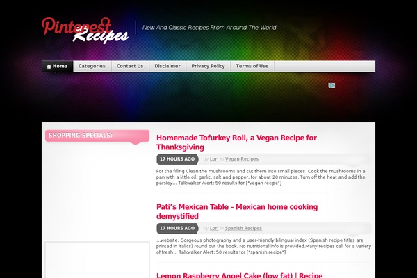 Mystique theme site design template sample