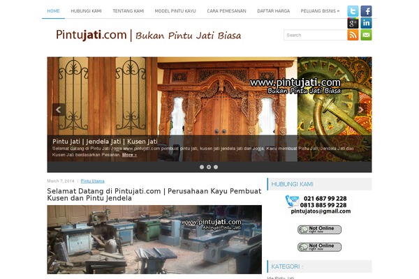 Intensio theme site design template sample