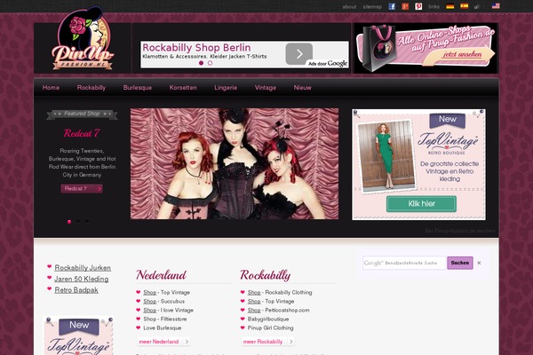 Fashion theme site design template sample
