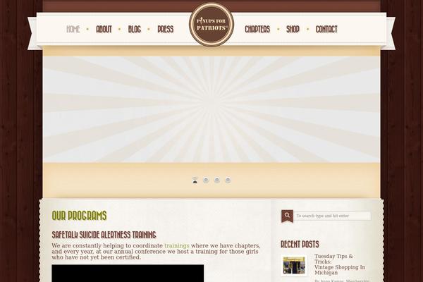 Retro theme site design template sample