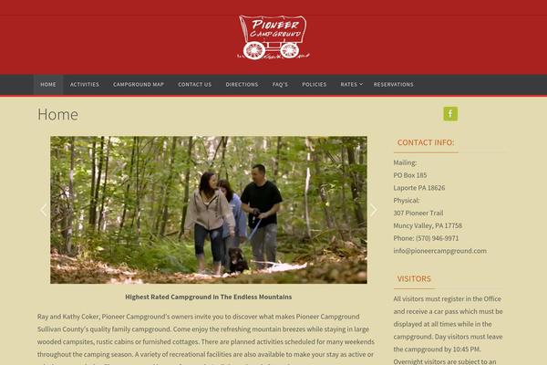 pioneercampground.com site used Nirvana