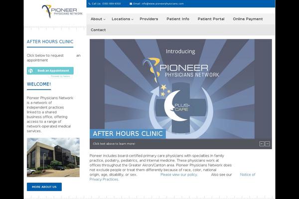 pioneerphysicians.com site used Pharmaplus-child