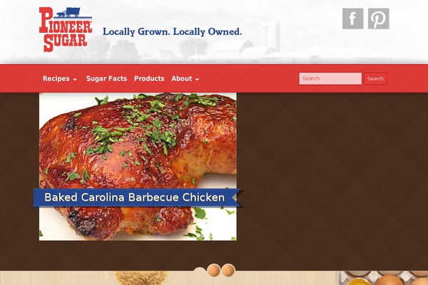Pioneer theme site design template sample