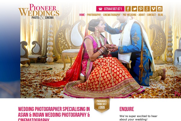 Pioneer theme site design template sample
