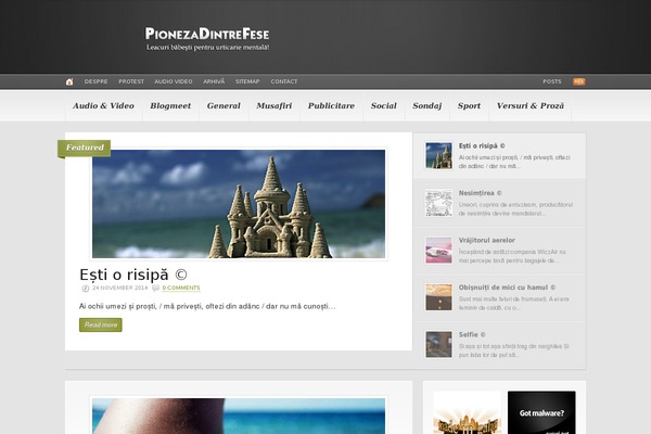 Headlines theme site design template sample