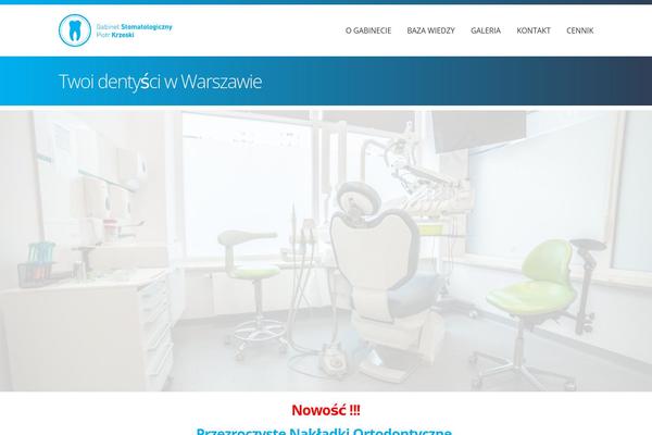 piotrkrzeski.pl site used Wp_medico