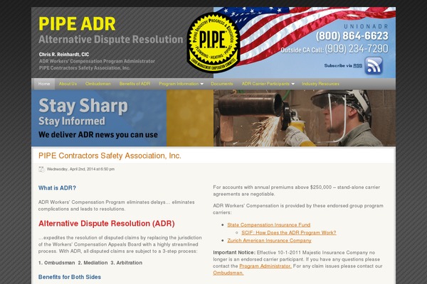 Site using Flex-feature-slider plugin
