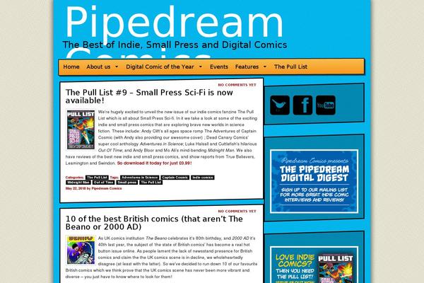 Magazine theme site design template sample