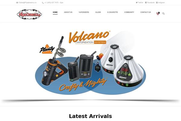 Shadow theme site design template sample