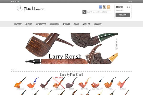 pipelist.com site used New-commerce