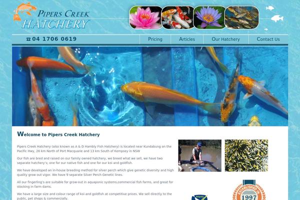 piperscreekhatchery.com.au site used Hatchery