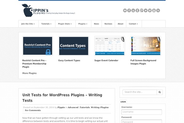 Site using Restrict Content Pro plugin