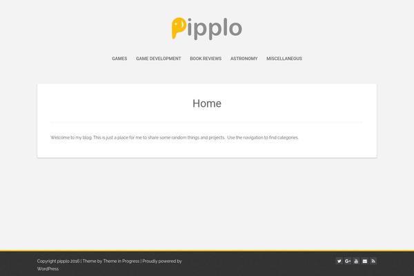 Semplicemente theme site design template sample