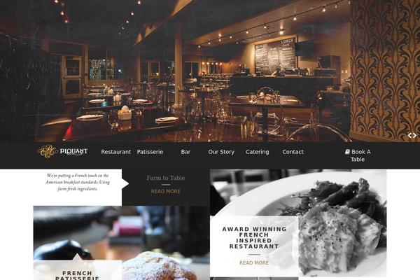 Piquant theme site design template sample