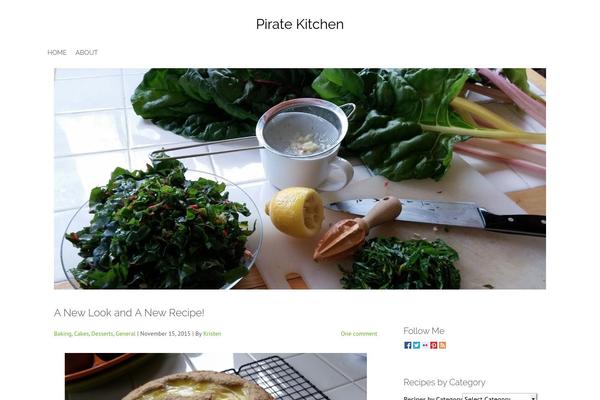 Food-blog theme site design template sample