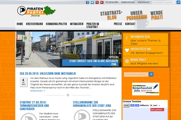 Piratenkleider theme site design template sample