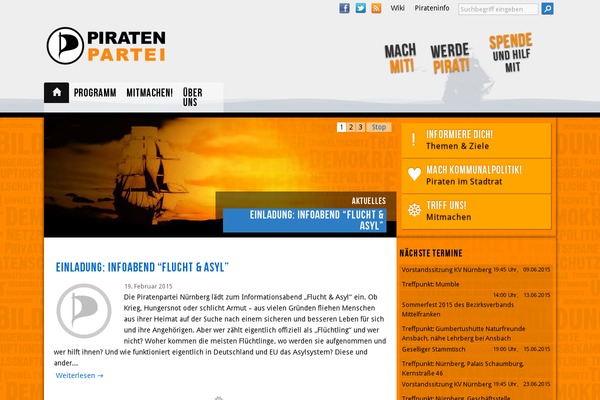 Site using iCalendar Events Widget plugin
