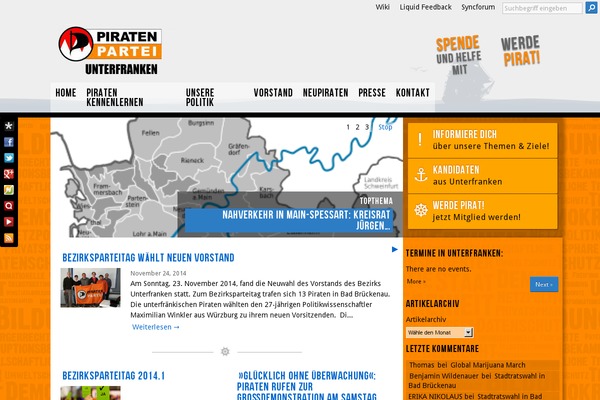 Piratenkleider theme site design template sample
