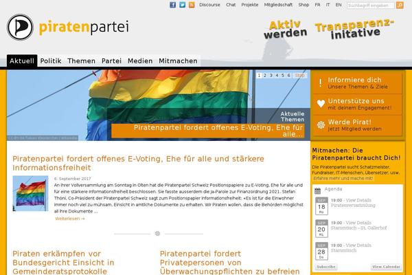 Piratenkleider theme site design template sample