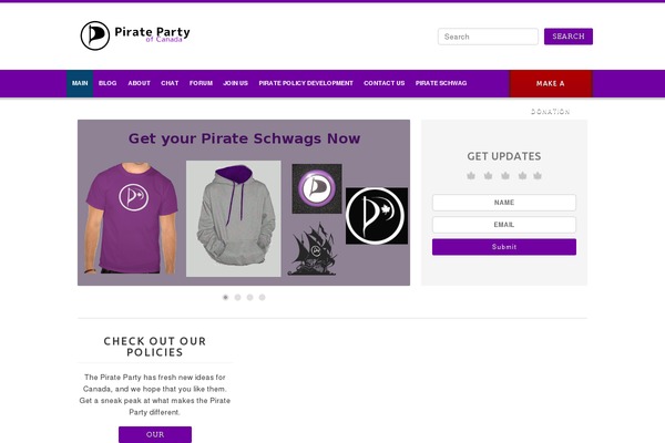 Site using WP Email Capture plugin