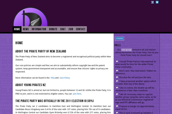 Piratenkleider theme site design template sample
