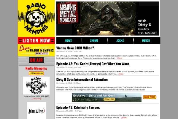 pirateradiostudios.com site used Radiomemphis2014