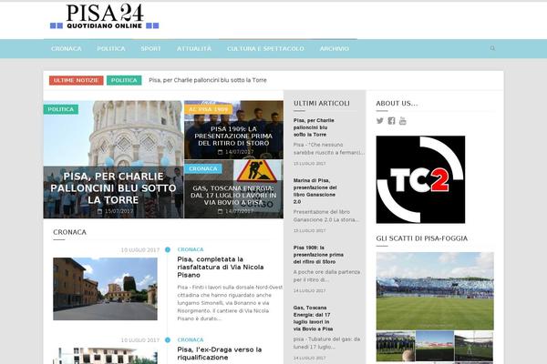 Weekly News theme site design template sample