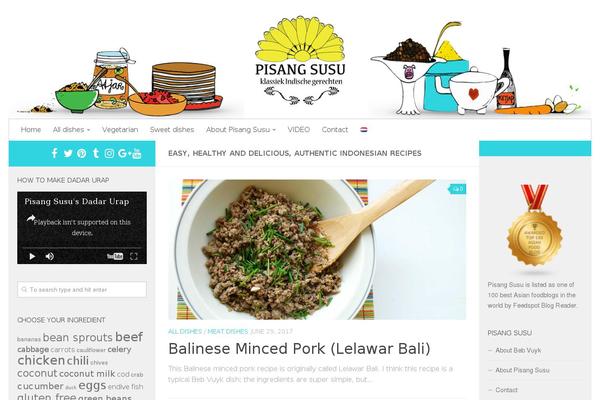 Hueman Child theme site design template sample