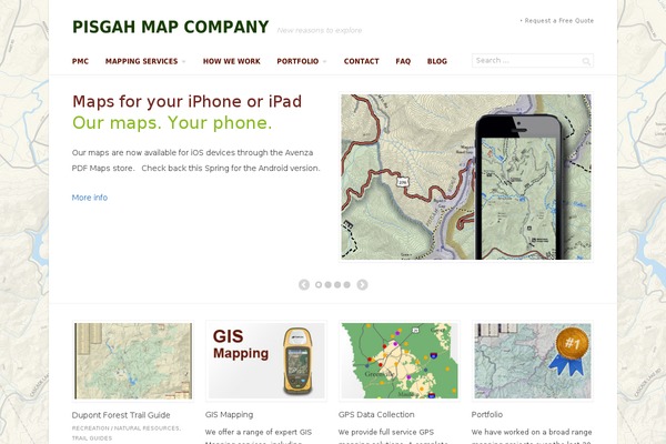 Site using Arconix Portfolio plugin