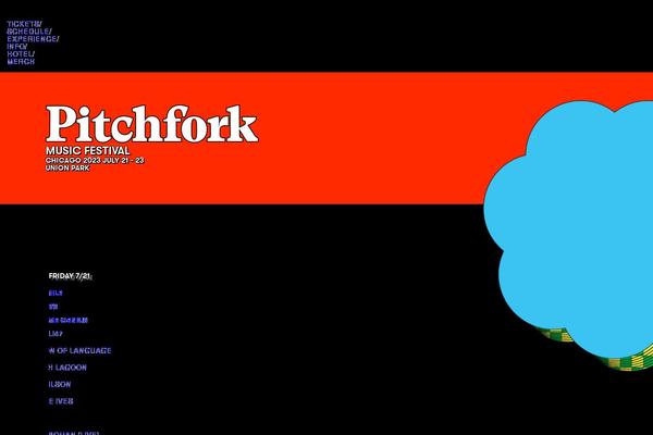 pitchforkmusicfestival.com site used Pitchfork