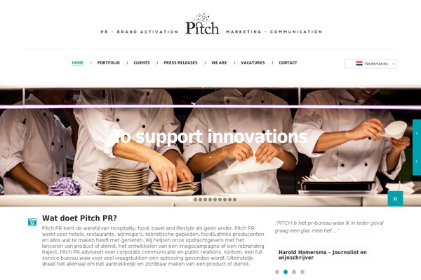 pitchpr.nl site used Werkstatt