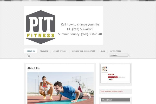 Continuum theme site design template sample