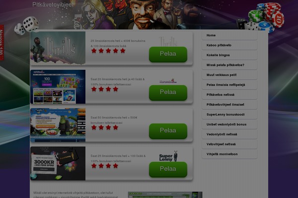 pitkavetovihjeet.net site used Casinogangster