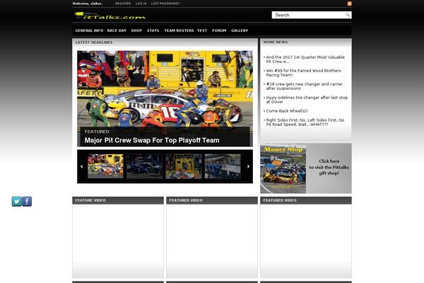 Site using Facebook Like Box plugin