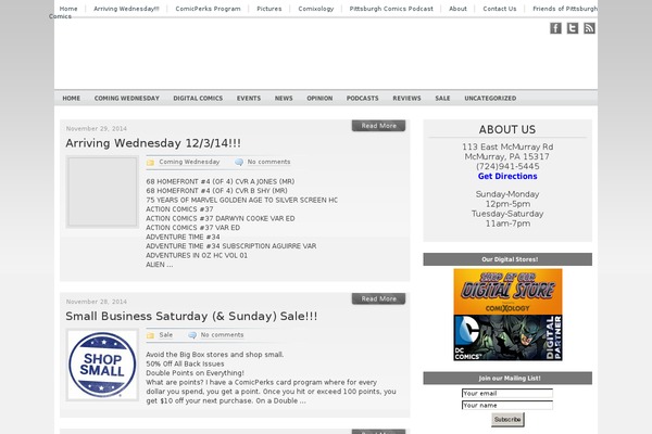 Vantage theme site design template sample