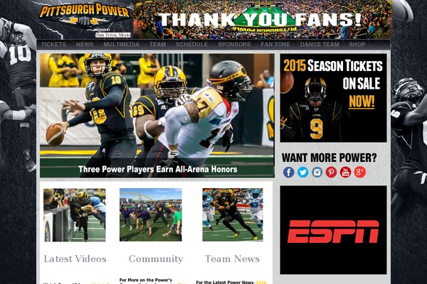 Site using Game Schedules plugin