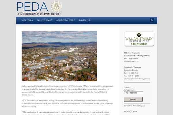 pittsfieldeda.org site used Dejavu