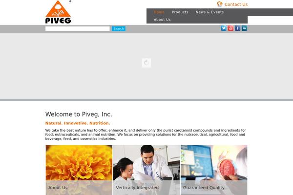 Vertex theme site design template sample