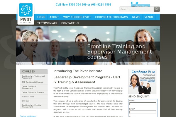 Pivot theme site design template sample