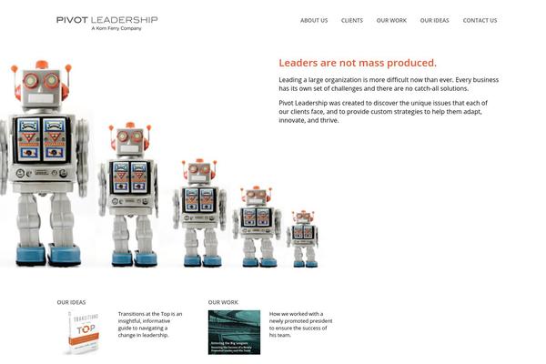 Pivot theme site design template sample