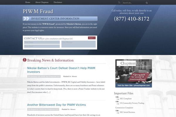 piwmfraud.com site used Chapman