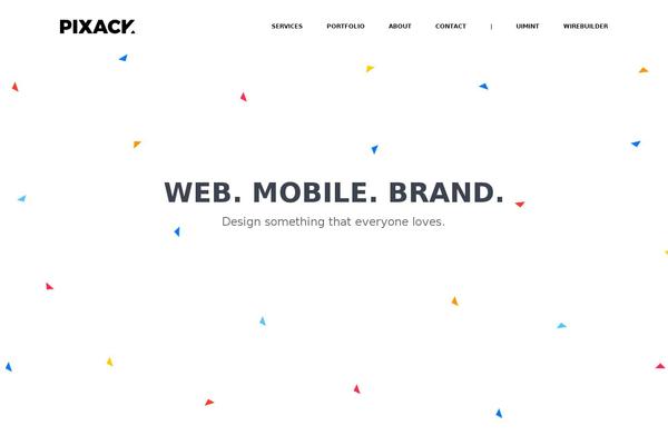 Shadow theme site design template sample