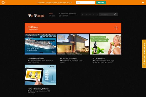 Wunder theme site design template sample