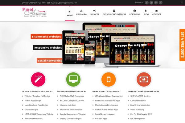 pixelaura.com site used Delicate