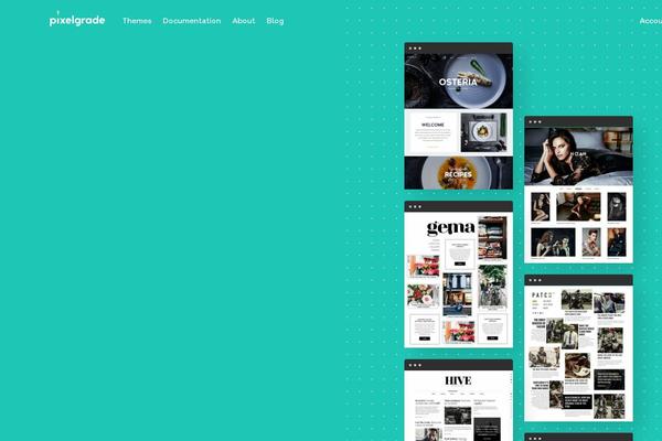 pixelgrade.com site used Storechild