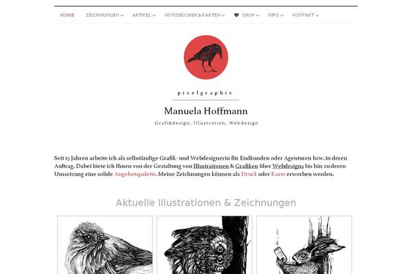 raven theme site design template sample