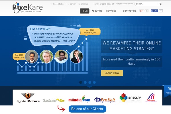 Site using Waving Portfolio plugin