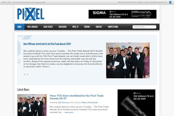 Pixel theme site design template sample