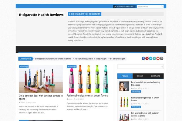 SaladMag theme site design template sample